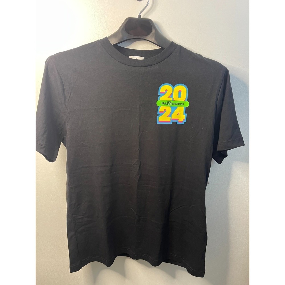 Disney Parks Walt Disney World 2024 Mickey Mouse Black T-Shirt Medium NWT
